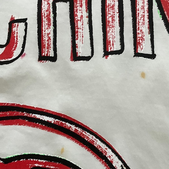 Moschino White Tee with Red and Black Graphic - Picture 3 of 7